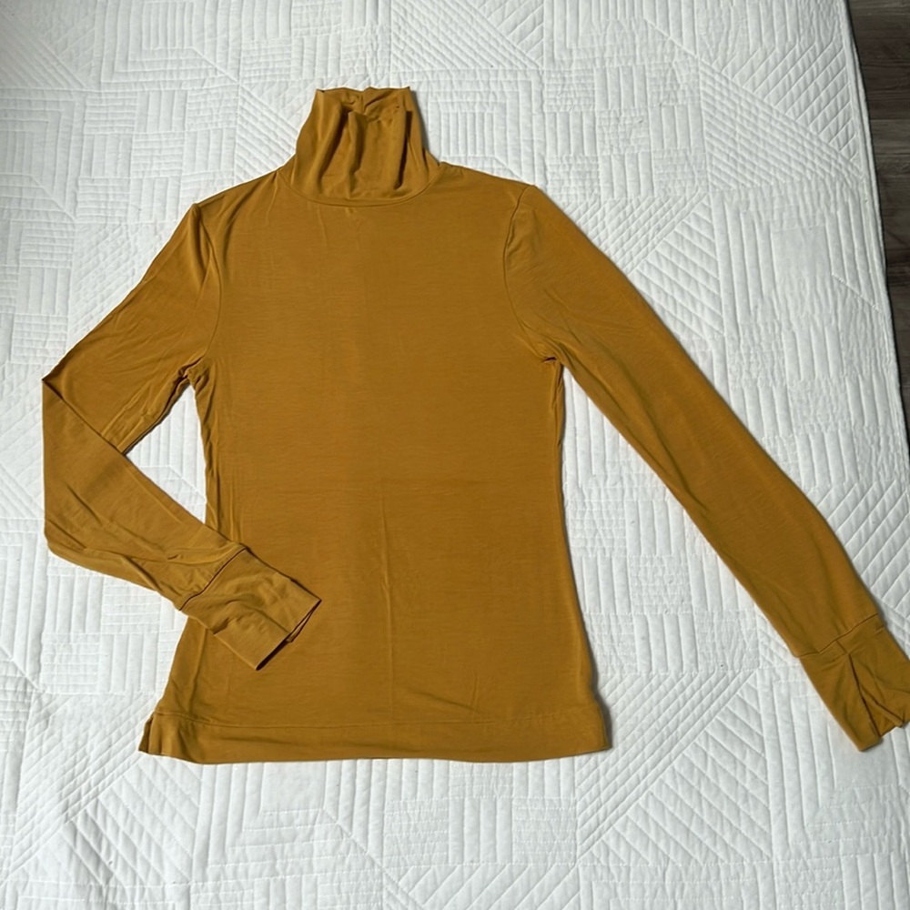 ADAY Overhead modal turtleneck XS. Mustard. Worn once